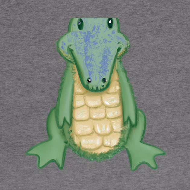 Cute Crocodile Drawing by Play Zoo